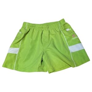 It's Radical Vibrant Green and White Athletic Shorts - Size M